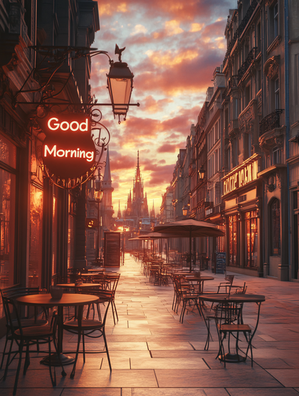 European Cafe Morning