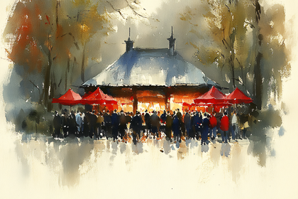 Evening Crowd