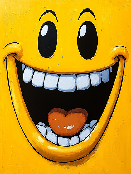 Exaggerated Smiley Face