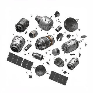 satellite space debris
