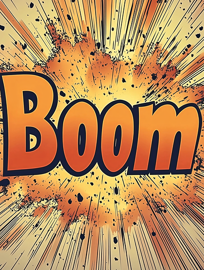 Exploding Boom Comic Effect