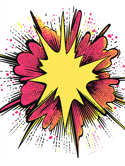 Dynamic Comic Book Explosion Graphic