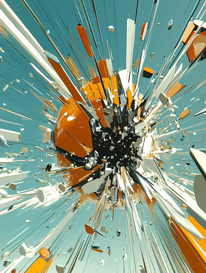 Free Download Abstract Exploding Sphere Digital Art