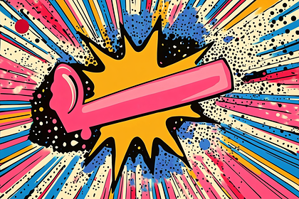Exploding Popsicle Pop Art