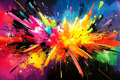 Explosive Burst Of Vibrant Colors