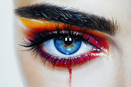 Expressive Eye Makeup with Tear
