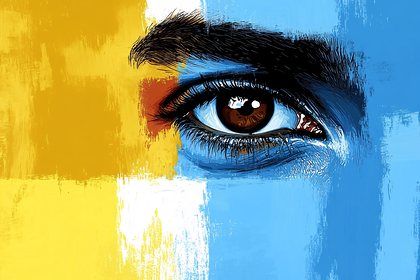 Eye in Blue and Yellow