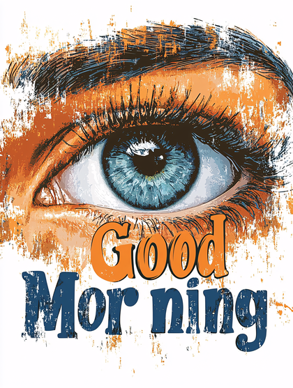 Eye With Good Morning Greeting