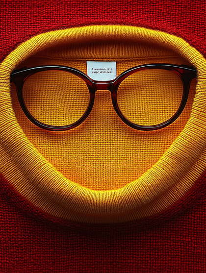 Eyeglasses on Sweater