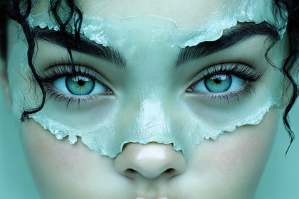 Eyes Peeking Through Face Mask