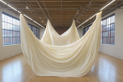 Fabric Sculpture in Gallery