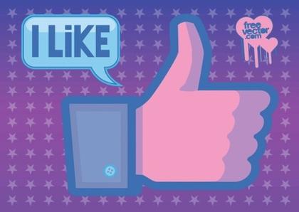 Facebook Like Free Vector