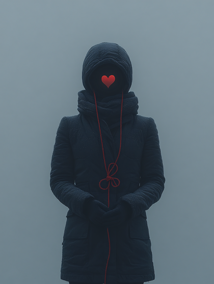Faceless Figure With Heart