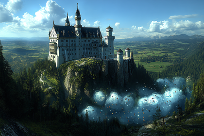 Fairytale Castle Above Whispering Lights