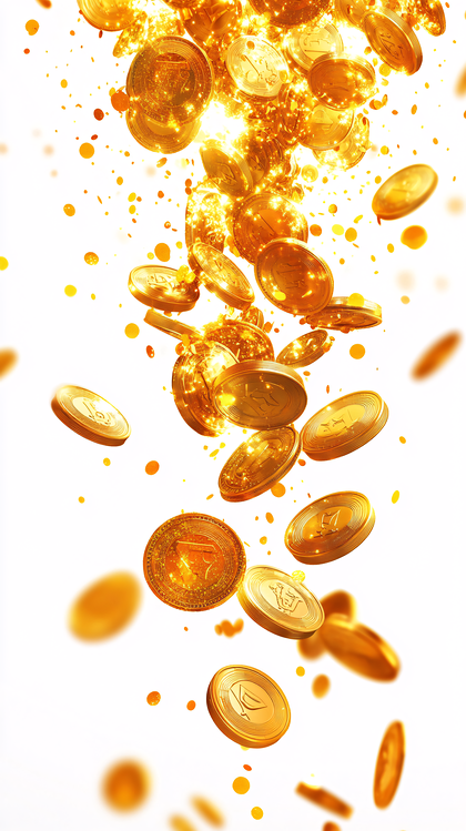Falling Golden Coins
