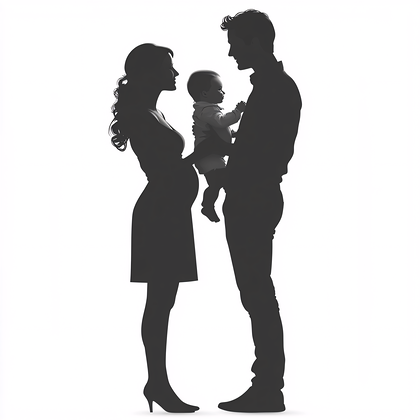 Family Pregnancy Silhouette