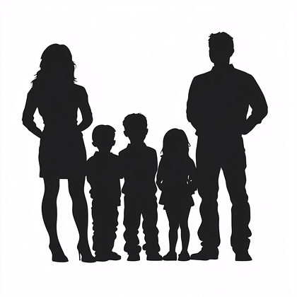 Family Silhouette Group