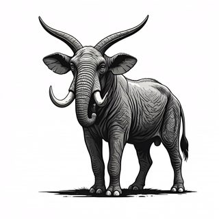 hybrid elephant creature