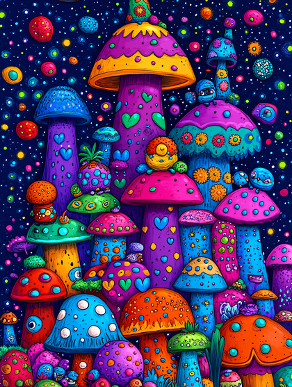 Fantasy Mushroom Landscape