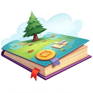 storybook pop-up landscape