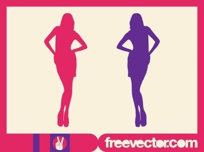 Fashion Pose Free Vector