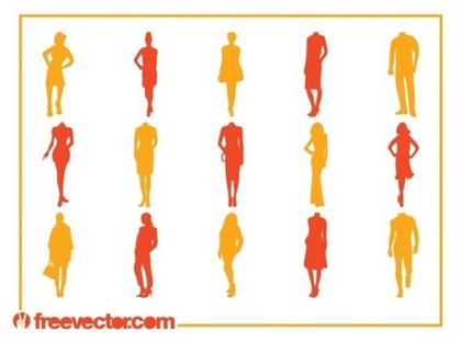 Fashion Silhouettes s Free Vector