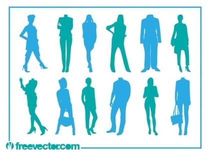 Fashion Silhouettes Free Vector