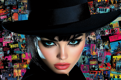 Fashionable Collage Portrait