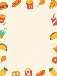Food Border Background