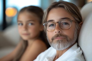 Father And Daughter Portrait