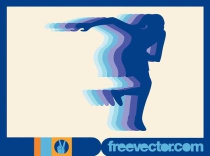 Graceful Motion: Unveiling the Runners Silhouette Vector Collection