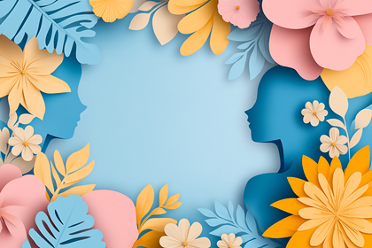 Feminine Floral Silhouette