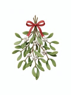 3d mistletoe branch
