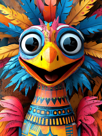 Festive Bird Mask