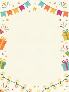 birthday celebration border