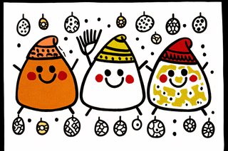 Festive Characters with Ornaments