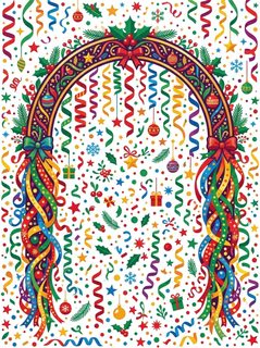 festive christmas arch