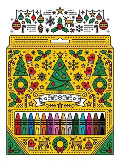 christmas crayon box