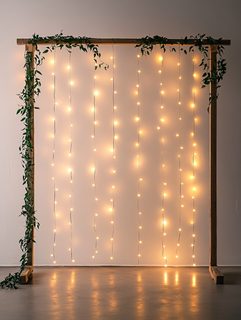 Festive Garland with Lights