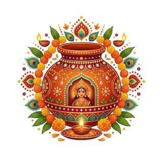 festive kalash pot