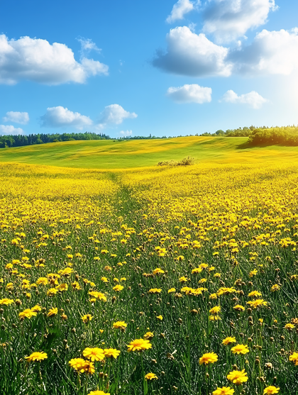 Field of Yellow Flowers