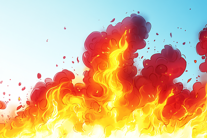 Fiery Blaze Illustration