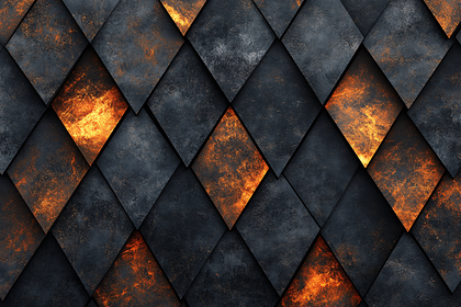 Fiery Diamond Tiles