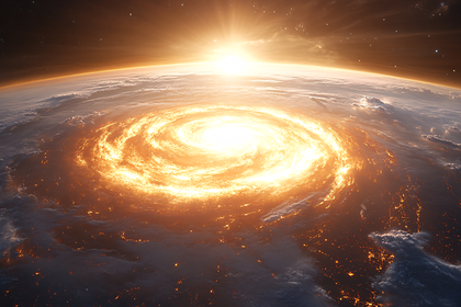 Fiery Eye Of The Storm