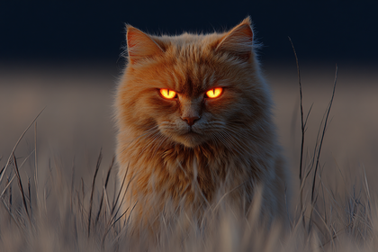 Fiery Eyed Feline