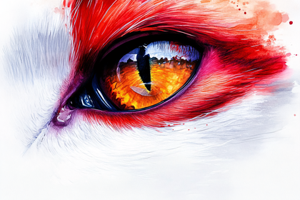Fiery Feline Eye