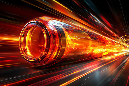 Fiery Flowing Cylinder