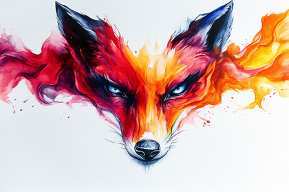 Fiery Fox Portrait