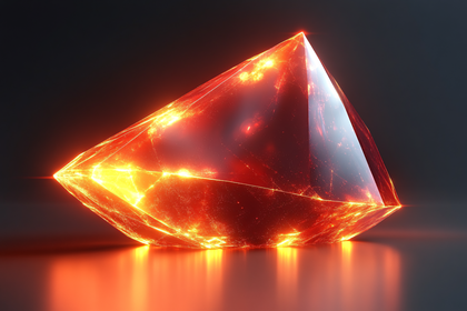 Fiery Gemstone Structure