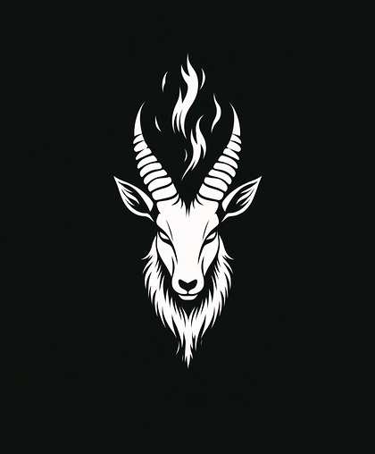 Fiery Goat Head